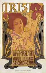 Iris, poster for opera by Pietro Mascagni