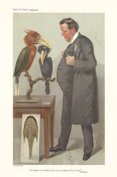 Professor Ray Lankester - Portrait Standing and Looking at Birds
