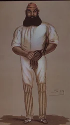 Cricket Hero W.G. Grace, Caricature for Vanity Fair
