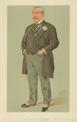 Mr Albert George Sandeman, The Bank of England, 12 September 1895, Vanity Fair cartoon