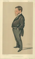 Mr Charles Scotter, London and Southern Western Railway, 4 April 1891, Vanity Fair cartoon