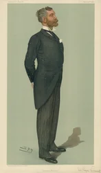 Sir Edgar Vincent, Eastern Finance, 20 April 1899, Vanity Fair Cartoon