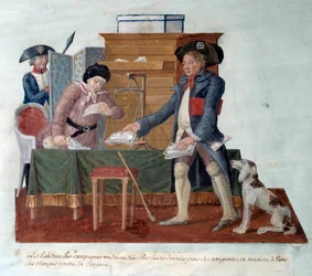 French Revolution: The Inhabitants of the Countryside Sold Their Food for Assignates, Which They Then Came to Exchange for Money in Paris