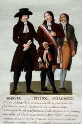 French Revolution: Jerome Petion, Jacques Antoine Manuel, and Pierre-Gaspard Chaumette, spokesman for the unbridled