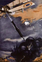 WW1: bomb launched by an airplane