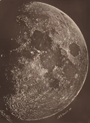 Photograph of the Moon at its First Quarter