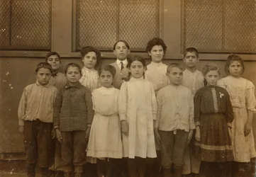 Group of Immigrant Children at Washington School, Boston, Massachusetts