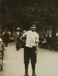 Young Bootblack Working in Union Square, New York City