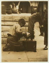 Bootblack in the Bowery, New York