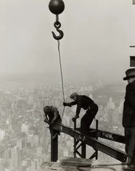 High on the Empire State Building, N.Y.