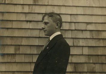 Settlement Boy, Sweeper and Cleaner in Sunday Clothes, Fall River, Massachusetts