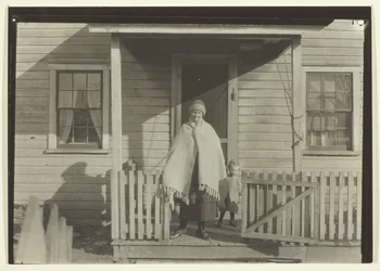 Wife, Child, and Home of Pennsylvania Coal Miner