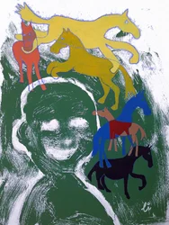 Smiling Face and Horses