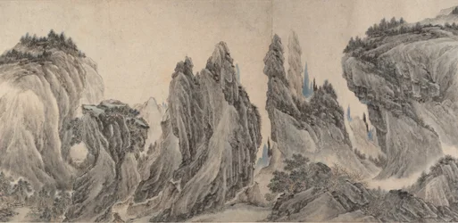 Landscape after Dong Yuan, Juran, Ma Yuan, and Xia Gui, dated yiwei, 1655