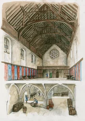 Reconstruction of Winchester Palace from Medieval Times