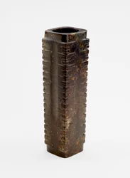 Ten-tier tube with masks, c.3300-2250 BC