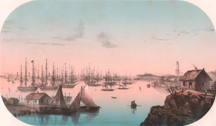 Baltic Fleet in Baro Sund, Finland, from Episodes de la Guerre d