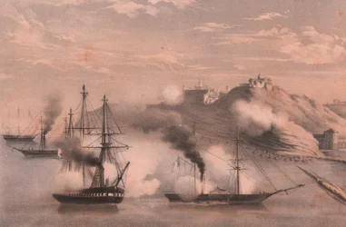 Combat of Fleet Against Three Forts of Ancona, Siege of Ancona