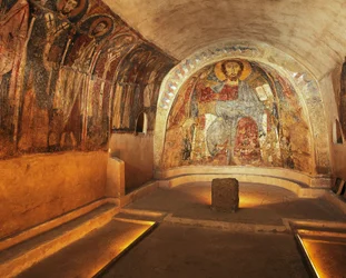 Rock Crypt of San Vito Vecchio Church, Gravina in Puglia, Italy
