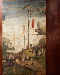 Italy, Milan, Church of St Mary the Gracious, Old Sacristy, Crossing the Red Sea, Painted Board