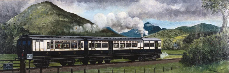 The Coniston Steam Motor Train on the Furness Railway, Cumbria