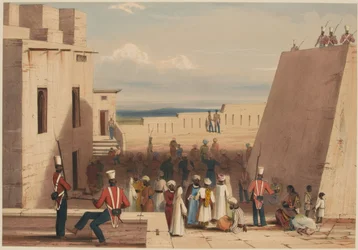 Ghuznee. Prisoners under Escort of the 19th Bombay Native Infantry