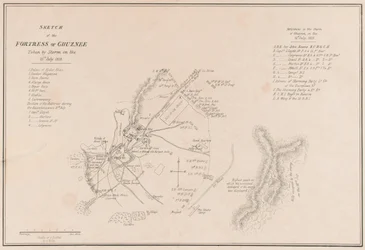 Sketch of the Fortress of Ghuznee, Taken by Storm on the 23rd July 1839