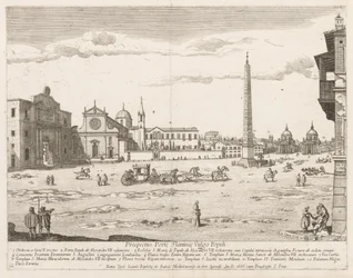 Piazza del Popolo from Prospectus Locurum Urbis Romae Insignium