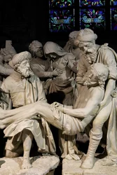 The Entombment and the swoon of the Virgin