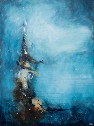 Deep Blue Abstract Flow