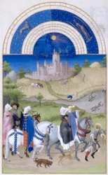 Très Riches Heures du Duc de Berry Folio 8, Verso: August