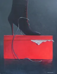 Boot on a Red Box