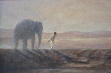 Boy and Elephant