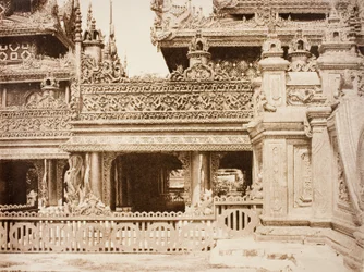 No. 92. Amerapoora. Another Part of the Balcony of Kyoung No. 86 [Maha-too-lo-Bounghian Kyoung]