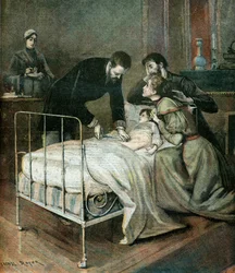 Doctor Emile Roux Vaccinating a Child