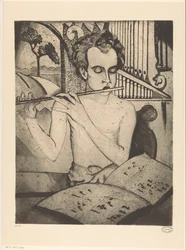 Half-Naked Boy Playing a Flute