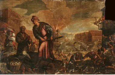 Levantines Sacking a Mediterranean Port