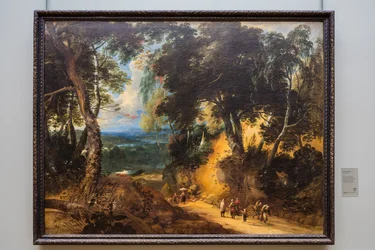 The Soignes Forest with Market Vendors