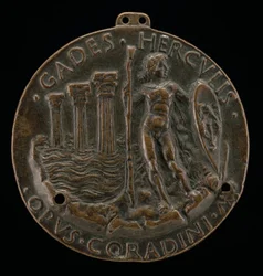 Hercules and Three Columns in the Sea (reverse)