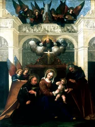Holy Family with Saint Nicholas of Tolentino, 1515-1530