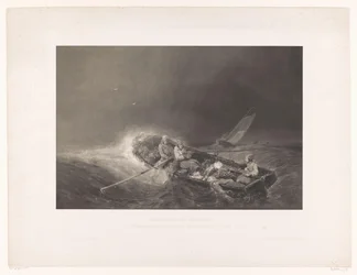 Fishermen in a Rowboat at Sea (Marine Views)