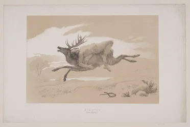 The Flight, Page 11, Illustration to Christian Winther