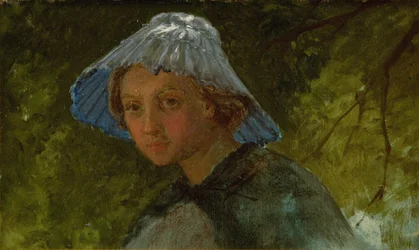 Mrs. Lina Frølich with Sun Hat