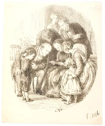Reading Aloud. Family Group