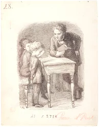 School Time. Pierre Cannot Do the Lesson