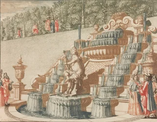 The Cascade of Galathea, on the West Side of the Great Garden, in: Theatre of the Most Important