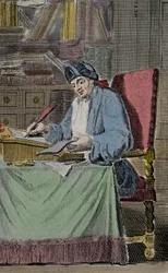 Portrait of Hercules Savinien Cyrano de Bergerac, French writer