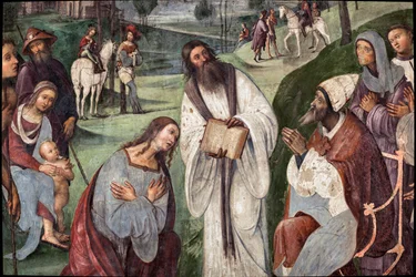 Life of St. Cecile: Urban I invites Valerian to convert (detail)