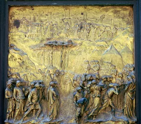 Detail of the Doors of Paradise on the Baptistry, 15th century