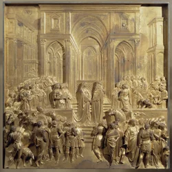 The Meeting of King Solomon and the Queen of Sheba (original panel of the door of Paradise)